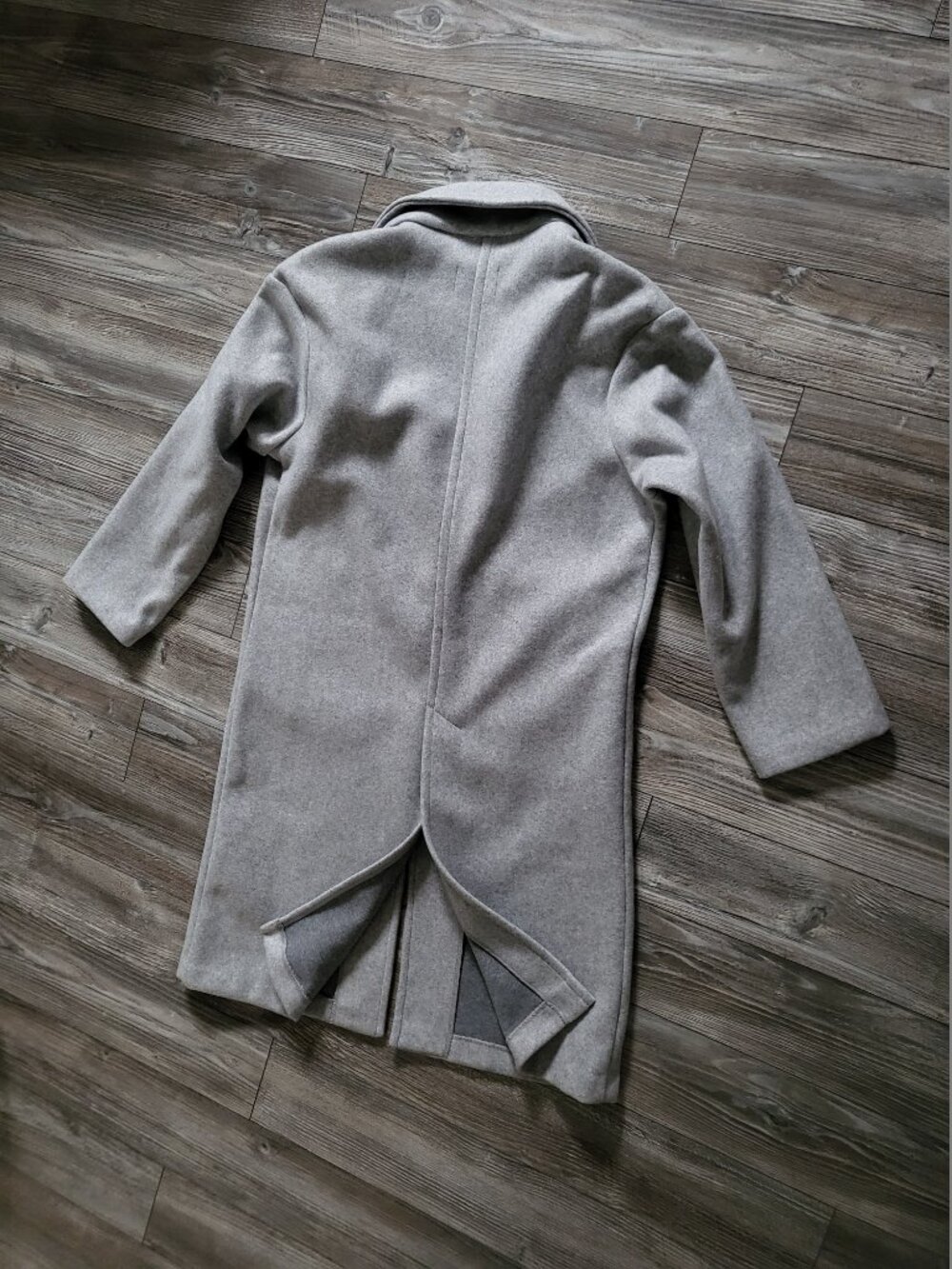 Streetwear Society Grey Overcoat Coat Jacket Medium New Never Worn - Picture 11 of 13